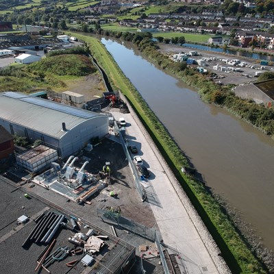 Newpoint Aerial Of Screens With Newry River In Pic 30 Sept 20